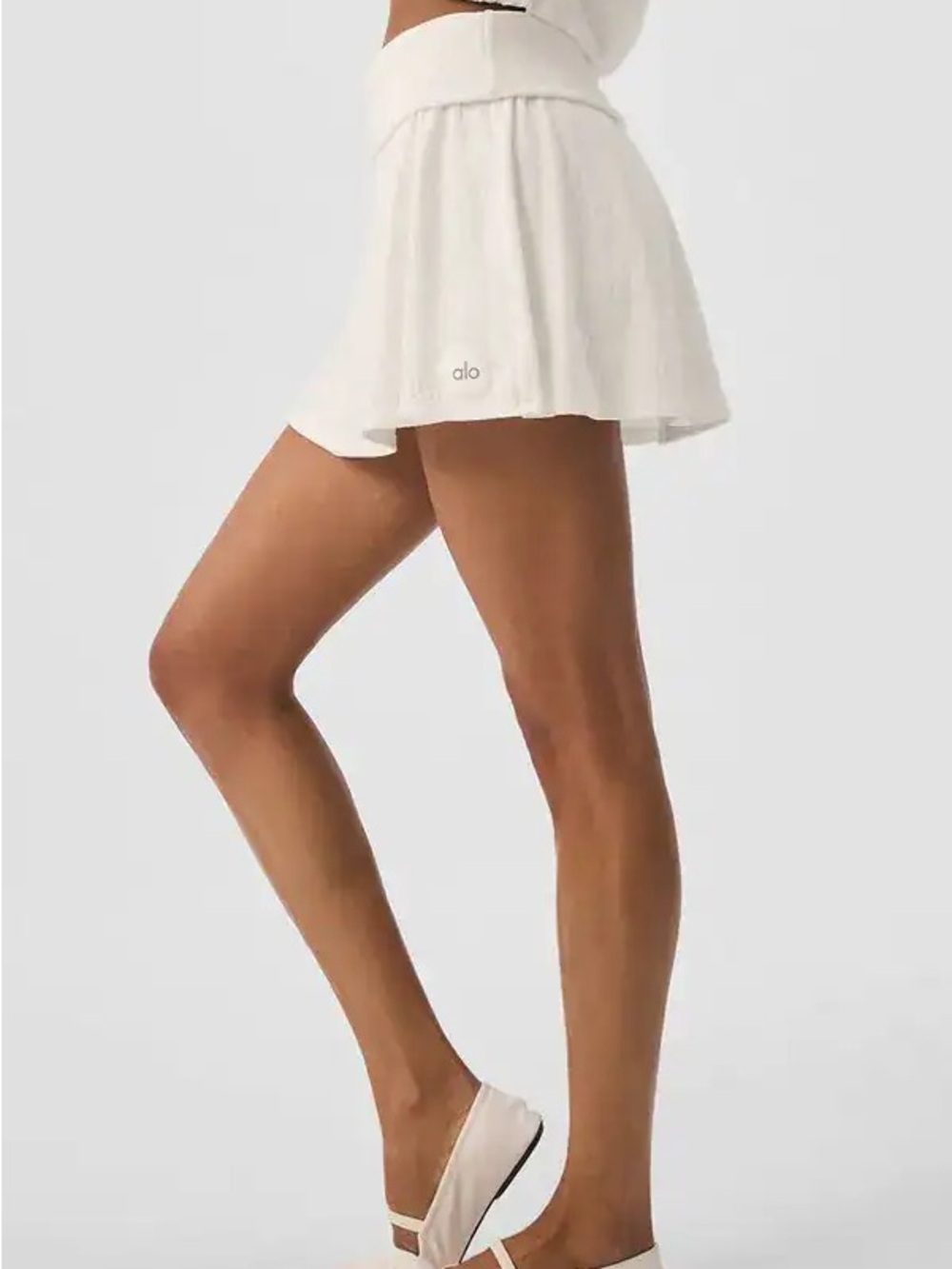 New Alo with tags Doubles Only Skirt ivory size L